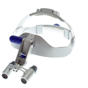 Binocular magnifier on Swarovski iMag 6.0 UP helmet