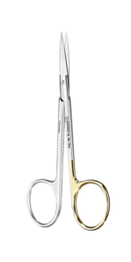 Ножиці шовно-ясенні 11,5 см прямі, ріжуча кромка супер-зріз