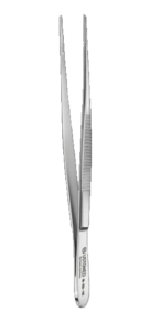 Anatomical tweezers 14,5 cm, cross-toothed
