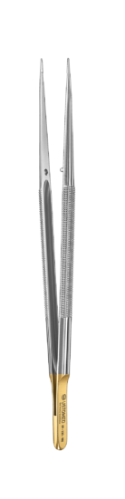 Мікропінцет USTOMED, ​​анатомічний, алмазне покриття, 180 мм