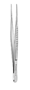 Атравматичний пінцет USTOMED,15 см, щелепа 2 мм