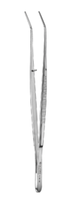 COLLEGE, serrated tweezers, 15 cm, smooth blades