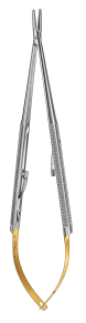 BARRAQUER, микроиглодержатель с НМ, 18 см, прямой
