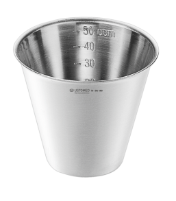 Металева чашка 50 куб.см, градуйована